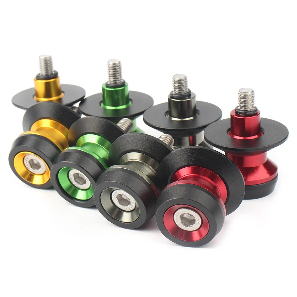 Carretes de brazo oscilante de 8 mm soporte tornillo deslizante para YAMAHA YZF R1 Suzuki GSXR 600 750 Foto 3 de 4