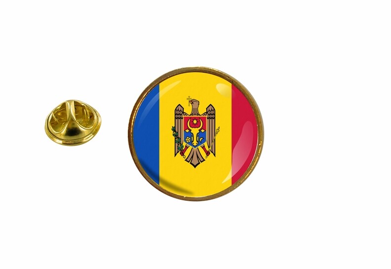 spilla pin pin's spille spilletta bandiera rotondo coccarda moldavia