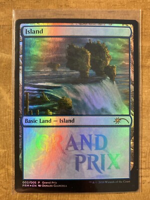 MTG✨ISLAND FOIL (Grand Prix) ✨Las Vegas Promo MINT D. Giancola
