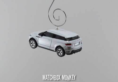 Custom White Land Range Rover Evoque Christmas Ornament 1/64 Scale SUV Sport - Picture 6 of 7