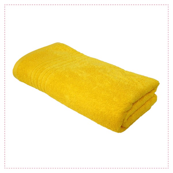 Glaeserhomestyle Dusch Handtuch |100% Baumwolle | 3Er Set 70 X 140 Cm (Gelb)-image