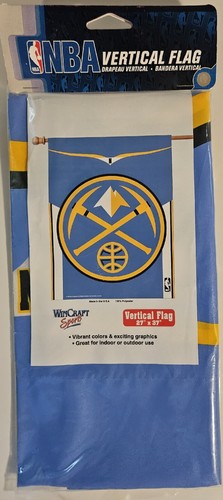 Denver Nuggets NBA Baloncesto 27" x 37" Bandera Bandera Marca Wincraft - Imagen 2 de 2