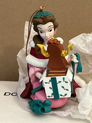Grolier Beauty Belle Christmas Ornament 023909 DCO Disney Beauty Box RARE
