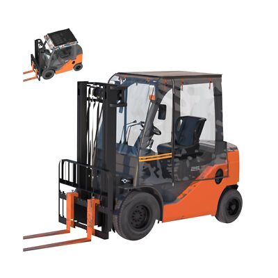 Forklift Cover,Can Be Rolled Up On All Sides,Forklifts Cover for Rain Up to 6...