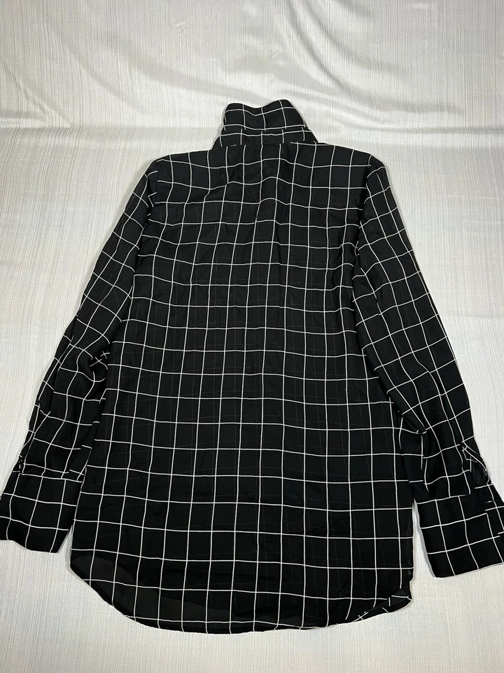 Almohadillas de hombro transparentes delanteras con botones a rayas Metropolitan New York talla M (A20) Foto 4 de 4