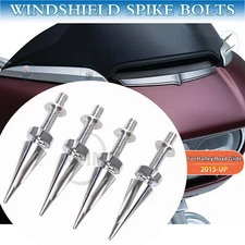 Motorcycle Spike Windshield Mounting Bolts Kit For Harley Road Glide FLTRX 15-Up