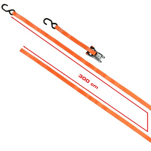 Spanngurte mit Ratsche, 300 cm, 2-teilig, mit Gurthalter, 2 Stück, Ratschengurte - Bild 4 von 5
