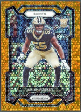 2023 Panini Prizm Isaiah Foskey RC #373 Orange Disco - New Orleans Saints