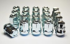 M12 x 1.5, 19mm Hex Alloy Wheel Nuts Ford Cars. Set of 20 inc locking nuts