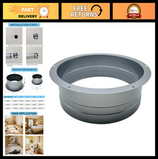 8" Duct Connector Flange, Metal Straight Pipe for AC Exhaust Heating Systems