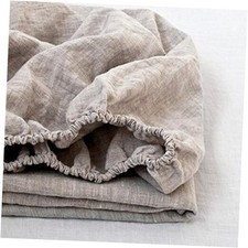 100 Fitted Sheet 1 Piece , 14 Inch Deep Pocket Mattress Cover King Linen