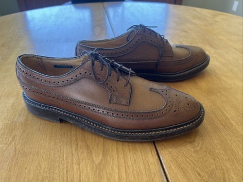 Vtg Florsheim Royal Imperial 356434 5 Nail V Cleat Brown Shoes 8 D
