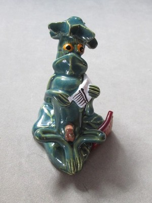 Anatomically Correct Risqué Naughty Ceramic Male Frog~Aruba