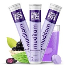 Muditam Ayurveda Jamun Fizz  Free Shipping  120 Effervescent Tablet