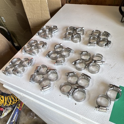 Ideal-Tridon Worm Gear 1/2” to 1-1/4” Hose Clamps , Pack of 38