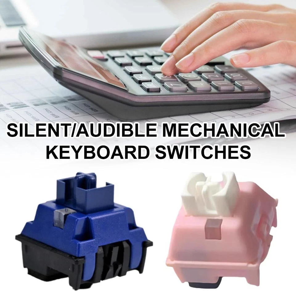 10 Silent/Clicky Mechanical Keyboard Switches,Optical For Gaming,Silent T8X9 - Image 4 of 4