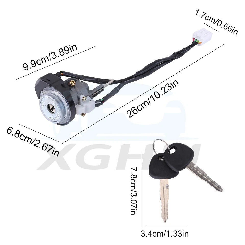 FOR 2005-2009 HYUNDAI TUCSON 81920-2EA30 IGNITION LOCK CYLINDER SWITCH W/2 KEYS Foto 3 de 4