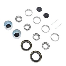 2 Sets Boat Trailer Axle Hub Wheel Bearing Kit Grease Seals 1.98in Dust Caps For