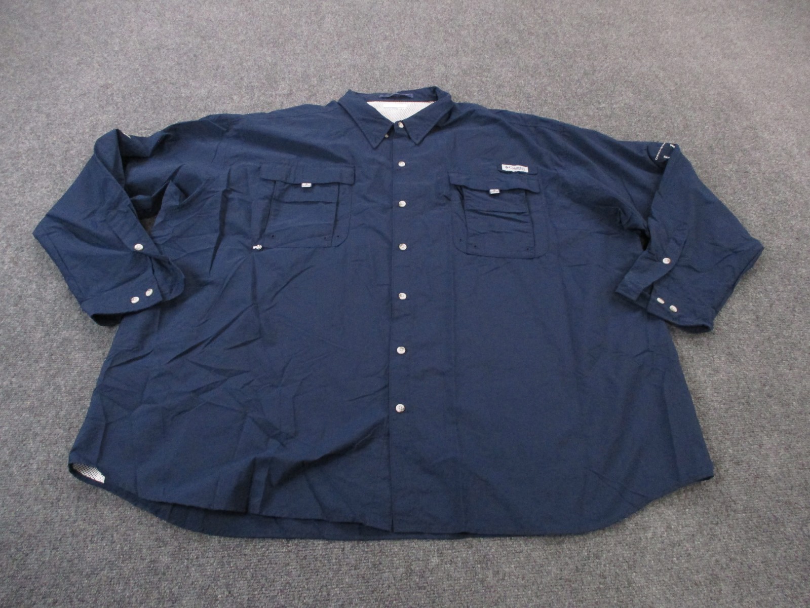 Columbia PFG Shirt Mens 5XLT Mesh Vented Performance Omni Shade Fishing Bahama