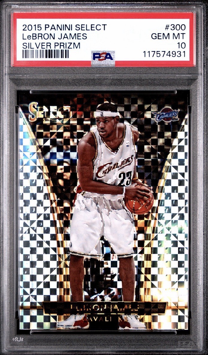2015-16 Panini Select - Courtside LeBron James #300 Silver Prizm PSA GEM 10