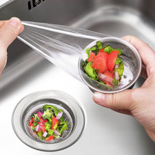 300 Pack Kitchen Sink Strainer Mesh Bags   Anti-Clogging Disposable Sink Drain C