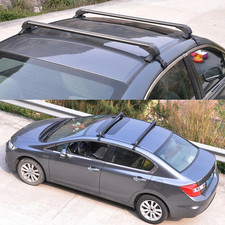 Universal 39.3 Car Top Roof Rack Cross Bar Luggage Carrier Aluminum W Lock-usa