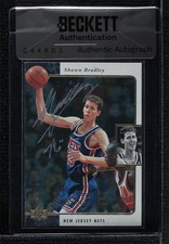 BAS 1995-96 SP Shawn Bradley #83 Seal of Authenticity Auto 3c7