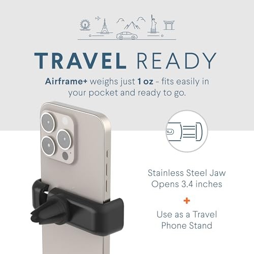 Airframe+, Air Vent Car Phone Holder Mount, Cell Phone Stand for Car, - Picture 7 of 7