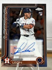 2025 Topps Chrome Rookie Auto Pedro Leon Pedro León #RA-PL Auto RC