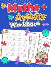 RR Publishing Maths Activity Workbook For Kids Ages 8-12  Addition, Paperback 