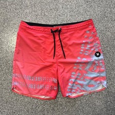 Hurley Boardshorts Mens 36 Swim Shorts Trunks 18 Phantom Block Party 2.0