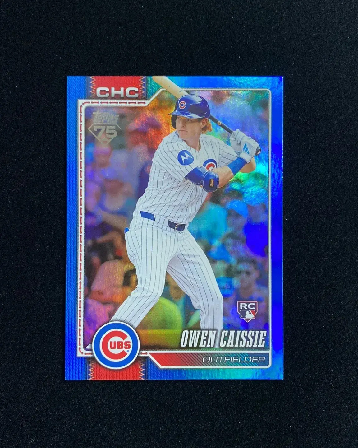 2026 Topps Series One Owen Caissie RC #233 Blue Rainbow 106/150 Cubs QI95