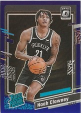 2023-24 Panini Donruss Optic Noah Clowney Rated Rookie Purple Prizm SP RC