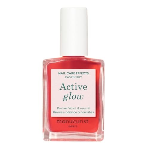 Manucurist Active Glow™ Raspberry Colour-Care Hybrid Nail Polish - Vegan & 