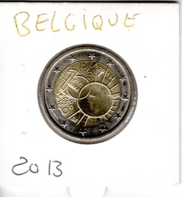 2 EURO BELGIQUE COMMEMORATIVE 2013 NEUVE INSTITUT MÉTÉOROLOGIQUE - Photo 1/1