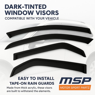 For Hyundai Elantra 2007-2010 Outside-Mounted Deep Black JDM