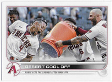 2022 Topps Update #US221 Desert Cool Off C Walker/K Marte- Arizona Diamondbacks