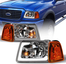642167826897 Compatible with 2001-2011 Ford Ranger DRL LED Strip Bar Headlights