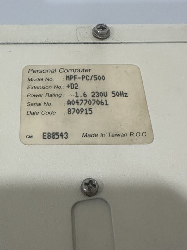 Acer 500+ Pc MPF Pc 500 Vintage Computer - Bild 5 von 11
