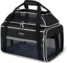 Top-Expandable Pet Carrier 17X11X9.5 Inch Alaska Hawaiian Airline Approved Soft