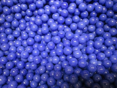 MARBLES 2 LBS 9/16 INCH OPAL BLUE SOLID COLOR MEGA / VACOR MARBLES