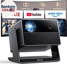 Smart 4K Projector with Wifi and Bluetooth - Compatible with Netflix/Prime Video