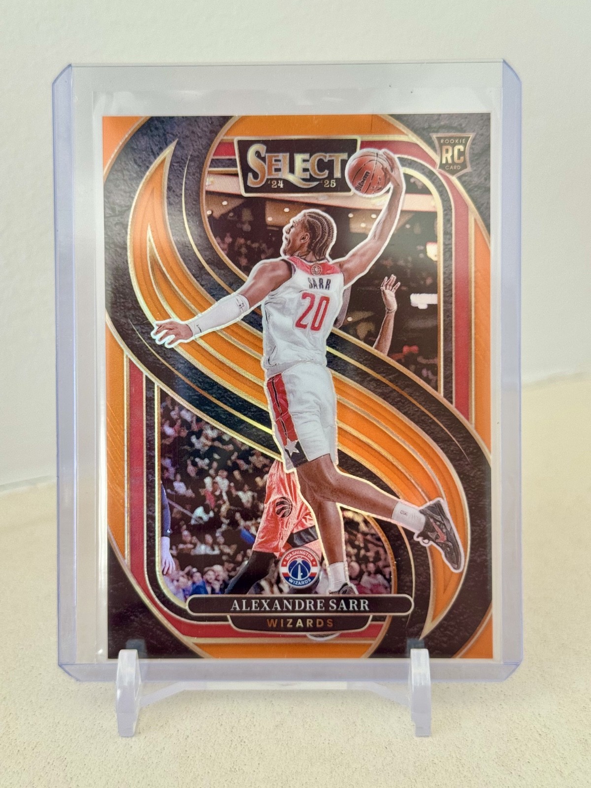 2024-25 Panini Select - Premier Level Alexandre Sarr #185 Orange Prizm /65 (RC)