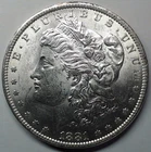 1881 Morgan Silver Dollar Beautiful Uncirculated Coin