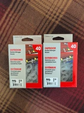 Lites Up Out Door Gutter/Shingle Christmas Light Hooks 2 Packs Of 40 New