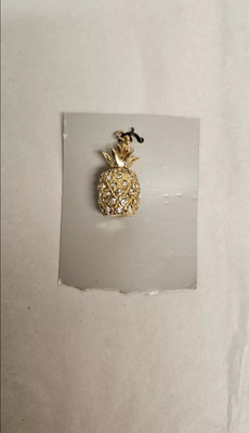 Pineapple Charm Small Gold Plated