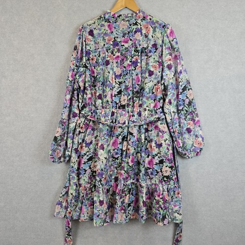 Portmans Curve Dress Womens Size 20 Floral Linen Blend Cocktail Formal NEW - Picture 3 of 13