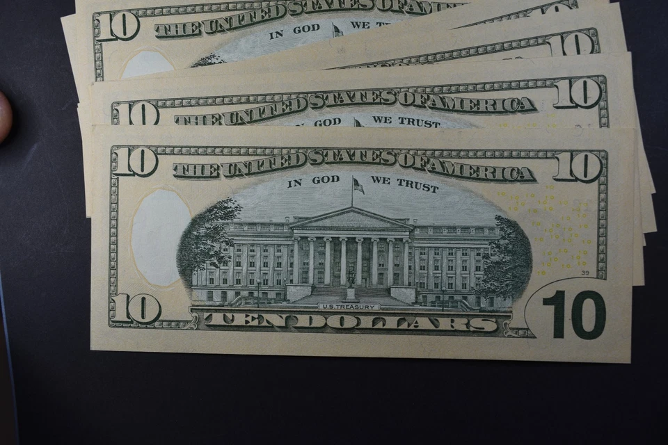 2006 New $10 bills consecutive S/N's QTY 10 Mint Cond. San Francisco - Image 2 of 2