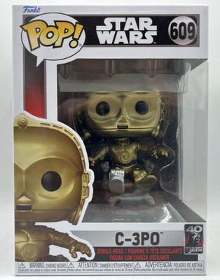 Funko POP! Star Wars C-3PO Return Of The Jedi | Bobble-Head #609 | Sammelfigur