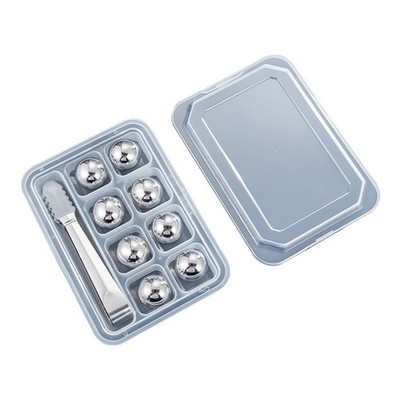 304 SS für Whisky Eiswürfel Set 55 mm 38 mm rund Edelstahl Kühler
